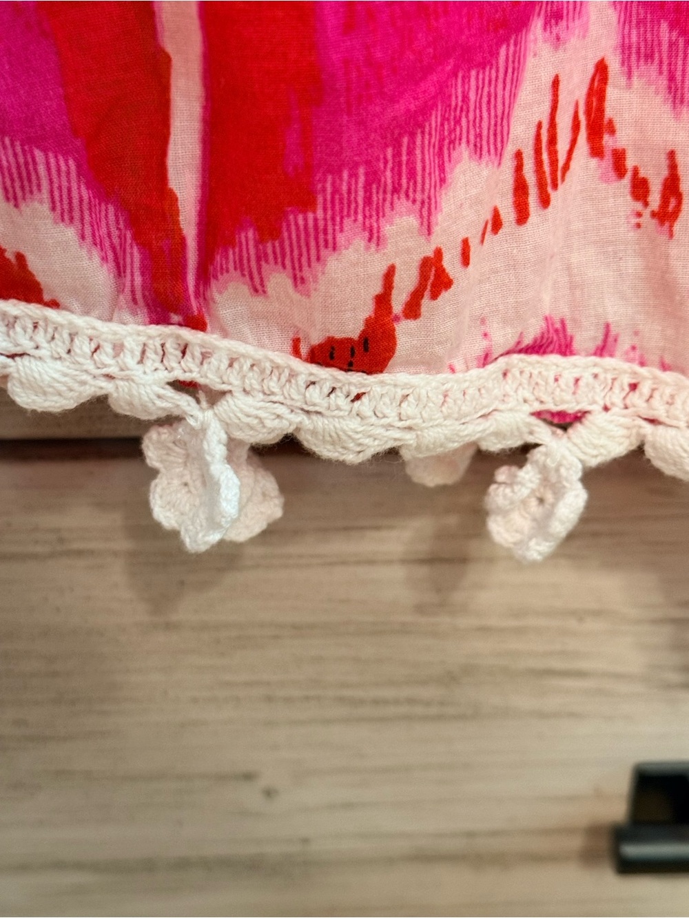 Soft Surroundings pink tunic dress with beating and embroidery - Picture 3 of 5